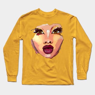 Beauty Queen Face Mask Long Sleeve T-Shirt